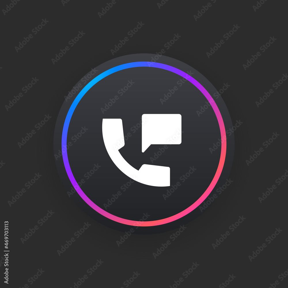 Wall mural Phone Call -  UI Icon