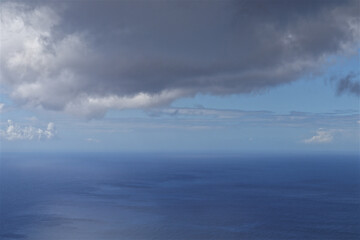 Obraz premium Himmel, Wolken, Meer, Ozean, blau, Wetter