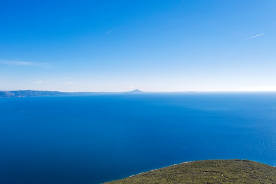 An aerial view from viewpoint Skitaca, Istria, Croatia