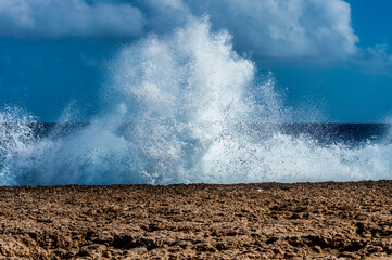 waves on the beach