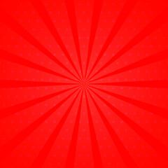 High quality comic book style background. Vector comic banner for text. Red.