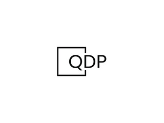 QDP letter initial logo design vector illustration