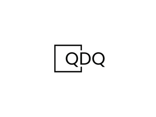 QDQ letter initial logo design vector illustration