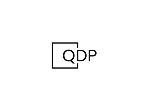QDP letter initial logo design vector illustration