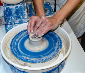 Making pottery