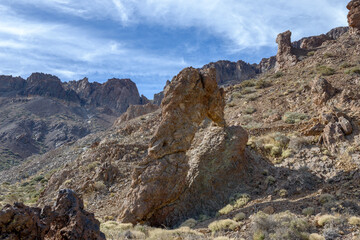 Queen's Slipper rock in Teide National Park, Tenerife.