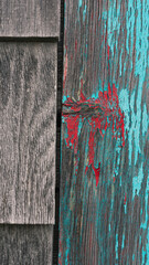 Old Wooden siding on fishing hut
