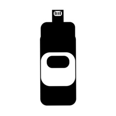 Micro usb card simple icons Vector illustration