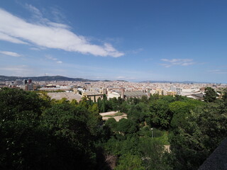Fototapeta na wymiar Scenery of european city of Barcelona in Spain