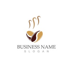 coffee bean icon vector