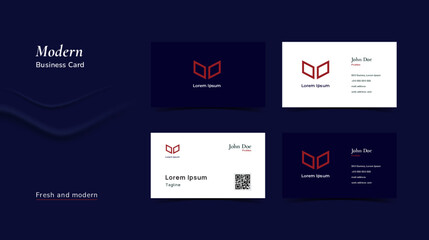 Modern Creative business card template vector
