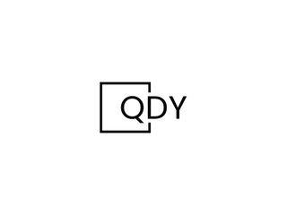 QDY letter initial logo design vector illustration