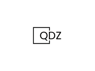 Obraz premium QDZ letter initial logo design vector illustration