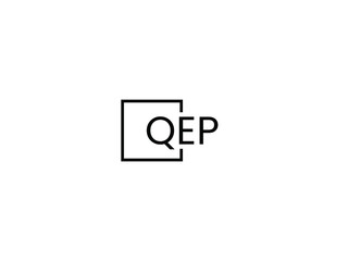 Obraz premium QEP letter initial logo design vector illustration