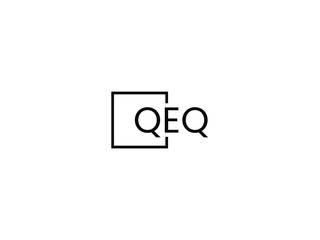 QEQ letter initial logo design vector illustration