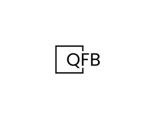 QFB letter initial logo design vector illustration