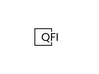 QFI letter initial logo design vector illustration