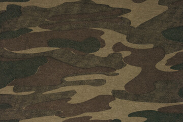 The texture of camouflage fabric. Dirty green background. Khaki background. © Александр Могилевцев
