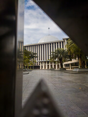 Central Jakarta, Indonesia-April 5th, 2021:Istiqlal Mosque is the largest mosque in Southeast Asia, This mosque is a symbol of the Indonesian people's gratitude for the independence that God has given