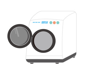 Fototapeta premium ドラム式 洗濯機 家電 シンプルイラスト