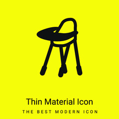 Baby Feeding Chair Variant minimal bright yellow material icon