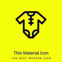 Baby Clothes minimal bright yellow material icon
