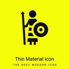Athena minimal bright yellow material icon