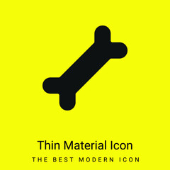 Bone minimal bright yellow material icon