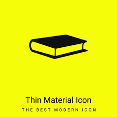 Book minimal bright yellow material icon