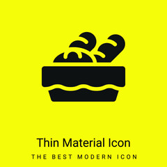 Bread Basket minimal bright yellow material icon