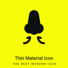 Breath In minimal bright yellow material icon