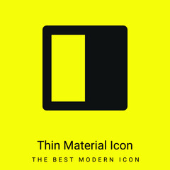 Black And White minimal bright yellow material icon