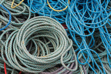 Coils of Rope for lobster fishing