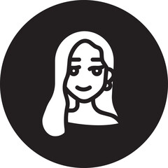 Woman glyph icon