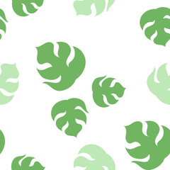 monstera pattern background For screening on various materials such as bags, handkerchiefs, cell phone cases, glass, plates, curtains, blankets, sheets, etc.