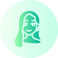 Woman gradient icon