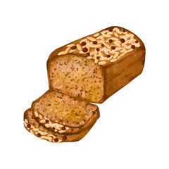 Bakery pastry illustration vector
