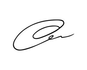 Vector signature. Autograph hand drawn. Scrawl signature. Handwritten autograph. Handwriting scribble by pen. Written black sign isolated on white background. Writing sketch. Write scribbles line