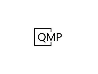 QMP letter initial logo design vector illustration