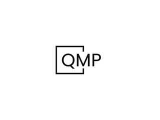 Obraz premium QMP letter initial logo design vector illustration