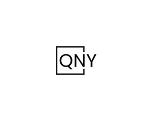 QNY letter initial logo design vector illustration