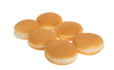 small burger buns isolated