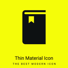 Book minimal bright yellow material icon
