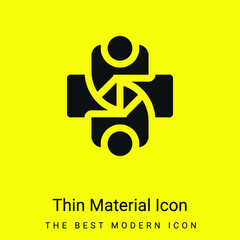 Agreement minimal bright yellow material icon