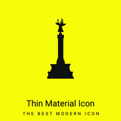 Berlin minimal bright yellow material icon
