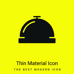 Bell minimal bright yellow material icon