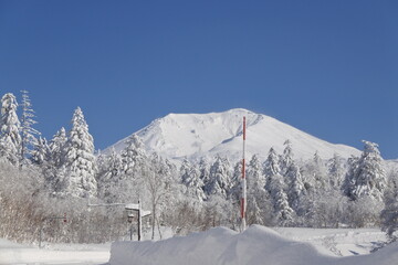 北海道の旭岳の風景