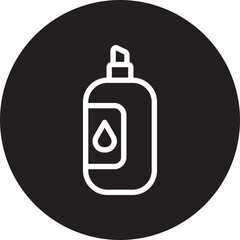 Obraz premium Spray glyph icon