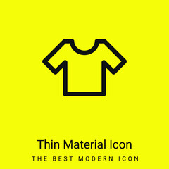 Basic T Shirt minimal bright yellow material icon