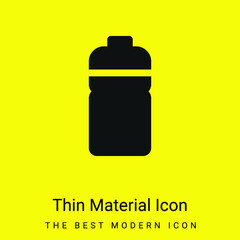 Bottle minimal bright yellow material icon